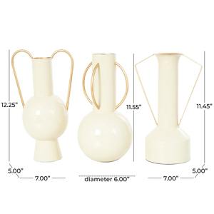 Vase simple à double poignée de conception élégante, adapté à la décoration de table et au style contemporain, fabriqué à la main en Inde - Product Image 3