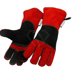 ถุงมือเชื่อมหนังคุณภาพสูงสำหรับผู้ใหญ่ - เป็นมิตรกับสิ่งแวดล้อม น้ำหนักเบา ทนทาน ทนความร้อน ปรับแต่งได้ ถุงมือเพื่อความปลอดภัย - Product Image 4