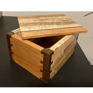 Unique Wooden Storage Box for Handmade Crafts - Product Image 3