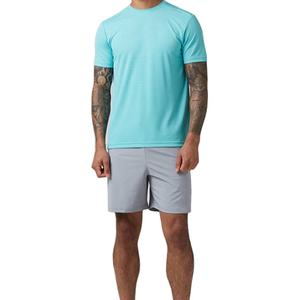 ชุดเสื้อยืดแขนสั้นคุณภาพสูงสำหรับผู้ชาย ชุดกางเกงขาสั้นสตรีทแวร์ ทนทาน ระบายอากาศได้ดี ชุดลำลองฤดูร้อน ผ้าฝ้ายถัก ซับในพิมพ์ลาย - Product Image 1