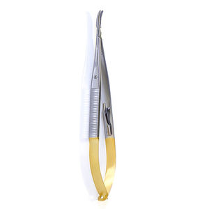 Porte-aiguilles Castroviejo chirurgical de base professionnel, pinces jetables simples, ciseaux, acier, par SurgiRight Instrument - Product Image 1
