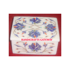 Boîtes cadeaux décoratives pour la maison, design floral, incrustation de nacre et de marbre, antiques et très exclusives, et boîte à incrustation de marbre. - Product Image 1
