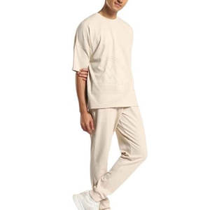 2025 New Arrival Wholesale Summer <b>Men</b> Casual T-Shirt & <b>Trouser</b> Set Breathable T-Shirt & <b>Trouser</b> Set - Product Image 1