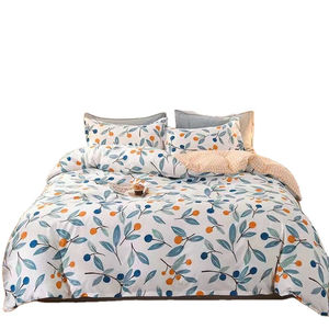 Ensemble de literie de luxe pour hôtel, housse de couette et draps de lit imprimés élégants, taille king, pour l'hiver - Product Image 1