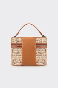 ODM Woven <b>Vanity</b> <b>Makeup</b> <b>Case</b> with Top Handle Custom Logo Cosmetic Organizer OEM Private Label - Product Image 3