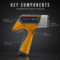 Analyseur de spectromètre XRF portable Niton XL2 100G, testeur d'alliage métallique portable pour l'identification de la qualité des métaux, 1,5 kg
