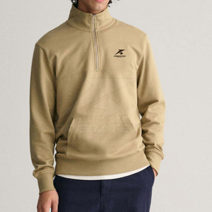 Suéter Casual de Invierno, Transpirable, de Algodón Mezclado, con Cierre de Cremallera de un Cuarto, Ecológico, de Secado Rápido y con un Estilo Diario Elegante - Product Image 1
