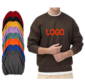 Sweat-shirt à manches longues personnalisé pour hommes, couleur unie, style décontracté pour la saison d'automne, approvisionnement OEM - Product Image 2