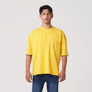 Camiseta de Gran Tamaño, Personalizada, de Algodón y Poliéster, para Hombre, Diseño Propio, Venta al Por Mayor del Fabricante - Product Image 1