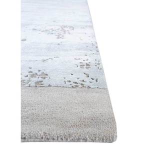 Alfombra Rectangular Kavi Gris y Negra, Tejida a Mano con Lana y Seda de Bambú, Diseño Teoría del Caos, Estilo Boho, para Hogar y Pasillo - Esk-328 - Product Image 4