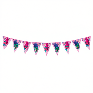 Guirnalda de Trolls de 2.3M, Decoraciones Colgantes de Plástico, Artículos para Fiestas, Decoración Festiva, Paquete de 2 Piezas - Product Image 2