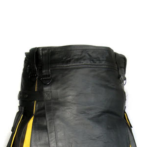 กระโปรงสั้นหนังใส่สบายและน้ำหนักเบาสำหรับผู้ชายกระโปรงสั้นแบบเป็นทางการทำจากหนังคุณภาพระดับพรีเมียมขายส่ง - Product Image 3