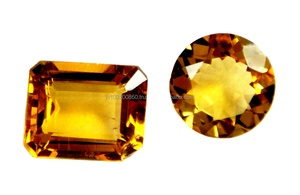 พลอยซิทรินบราซิลออคโตเจนคุณภาพสูงขายส่งอัญมณีจํานวนมากซิทรินได้รับการรับรองอัญมณีหลวมสีเหลืองซิทริน - Product Image 3