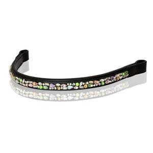 Nouveau design fourniture en gros de bande de front de course de chevaux équins avec des pierres de cristaux multicolores bande de front de bride diamante étincelante - Product Image 2