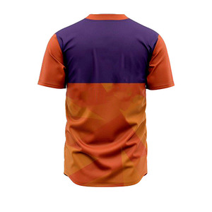 High Quality Breathable <b>Baseball</b> Uniforms Custom Digital Print Design Anti-Bacterial Anti-UV 100% Polyester Men's Adult Low - Product Image 6