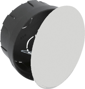Scatola di giunzione e derivazione rotonda a incasso con coperchio e griffe metalliche, 80x40mm. (Solera 514) - Product Image 1
