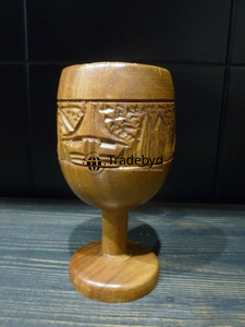 Wooden Glass for Social Media Influencers Premium Handcrafted Tumblers for Unboxing Videos and Gift Boxes by Tradebyd - Product Image 3