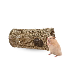 Interactive Seagrass Woven <b>Tunnel</b> Pet Chew Toy and Home for Guinea Pigs Hamsters Small <b>Bunnies</b> - Product Image 1