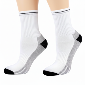 Chaussettes de sport de tennis personnalisées de qualité pour hommes femmes été éponge antibactérien disponible blanc vert couleurs pour votre - Product Image 5