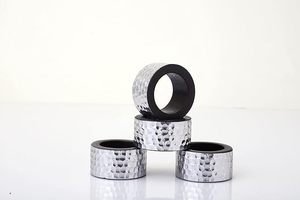 Servilletero de Metal de aluminio y madera, agrega un toque romántico a las cenas, decoración de mesa perfecta de alta calidad, impresiona a tus invitados - Product Image 3