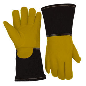 Flame Retardant Cowhide Split Leather <b>Gloves</b> Reflective Industrial Safety Construction Firefighting <b>Welding</b> <b>Gloves</b> Heat Spark - Product Image 6