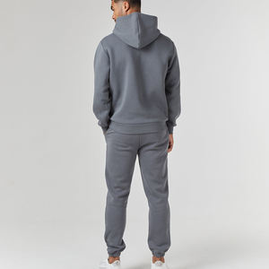 Survêtement d'été pour hommes avec sweat à capuche et pantalon à ourlet étroit unisexe 100% coton avec impression personnalisée - Product Image 2
