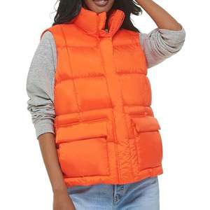 Chaleco Acolchado de Lona sin Mangas para Mujer, Estilo Casual de Otoño, Transpirable, con Cierre, Resistente al Viento, Prenda Exterior de Moda - Product Image 1