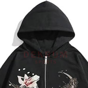 Sudaderas con capucha bordadas de manga larga para hombre de último diseño 100% algodón transpirable fácil de moda para adultos para invierno - Product Image 3