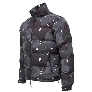 Chaqueta de Lona Acolchada para Hombre, Estilo Casual de Invierno, para Uso Diario, con Cuello Alto, Capucha, Impermeable, Reversible, Etiquetas Personalizadas, Estilo Urbano - Product Image 3