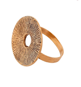 Soporte de anillo de servilleta de cobre de diseño adorable soporte de anillo de servilleta de muebles de hotel diseño hecho a mano pulido brillante - Product Image 3