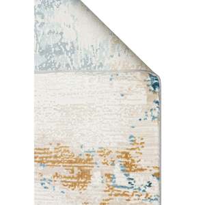 Tapis moderne multicolore Netline PR015 Perre, 60% viscose, 40% acrylique, pour chambre à coucher, bureau et chambre d'enfant, tapis Home Depot - Product Image 5