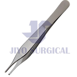 Venta caliente 1x2 dientes 4,75 \ "longitud de acero inoxidable fórceps de pulgar quirúrgico pinzas de tejido de agarre de precisión fuente de alimentación Manual - Product Image 5