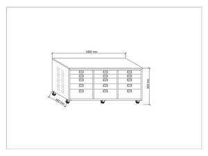 Garage Storage Solution Modular <b>Tool</b> Cabinet with Workbench Top Mobile <b>Mechanic</b> Workbench OEM Knock-down Structure 15 Drawers - Product Image 6