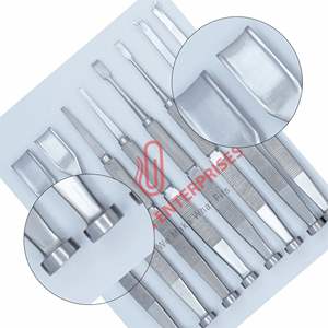 Tebbetts ชุดอุปกรณ์รักษากระดูกจมูก, ชุดเครื่องมือผ่าตัดเสริมจมูกเกรดทางการแพทย์ทำจากสเตนเลสเกรด8ชิ้น - Product Image 4