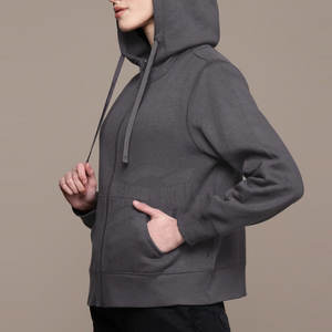 Haute qualité 100% coton Polyester taille adulte Style décontracté à capuche avant Logo respirant à manches courtes hiver été doublé toile - Product Image 2