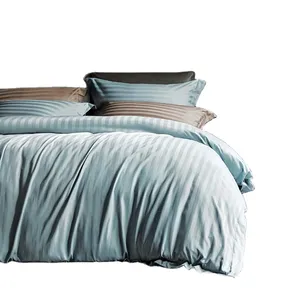Set di biancheria da letto di colore personalizzato fornitore copripiumino Super morbido in microfibra set lenzuola piatte stampate per la decorazione della camera da letto