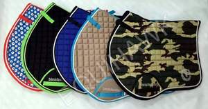 Ensemble de tapis de selle équestre d'équitation personnalisé de haute qualité doublure en polycoton avec voile au crochet équin et bandages de jambe de cheval - Product Image 5