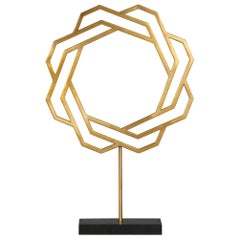 Venta caliente escultura en forma de hoja de aluminio adornos decorativos de metal niquelado precio al por mayor escultura de metal en nuevo estilo - Product Image 3