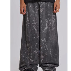 Haute qualité plaine 100% coton respirant décontracté hiver hommes pantalons de survêtement survêtement pantalon avec taille élastique pour vêtements de sport - Product Image 3