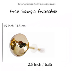 ลูกบิดประตูทำด้วยมือทองเหลืองแบบทุบมือจับสำหรับตู้ตู้เสื้อผ้าตู้เสื้อผ้าห้องแต่งตัวห้องนอนห้องน้ำห้องนั่งเล่นห้องครัว - Product Image 3