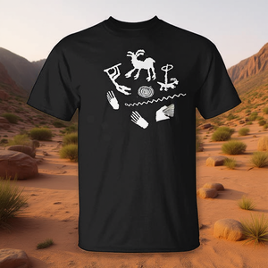T-shirt promotionnel Petroglyph Rock Art Multiples - Product Image 3
