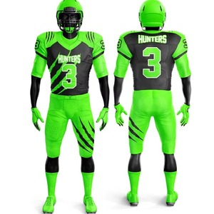 Los mejores uniformes de fútbol americano personalizados de alta calidad Últimos diseños Poliéster de manga corta Tallas grandes Características Conjuntos elegantes - Product Image 6