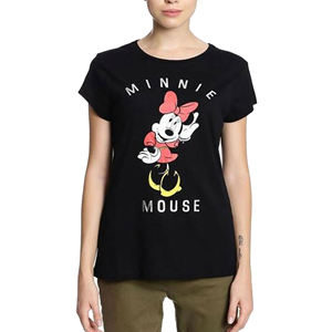 T-shirt imprimé pour femmes de style chaud à la mode 100% coton conception personnalisée à séchage rapide avec broderie décontracté en gros - Product Image 4