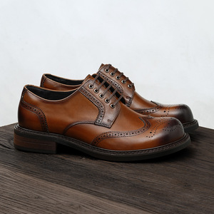 Zapatos de Negocios de Cuero Genuino con Suela Resistente al Desgaste y Plantilla Transpirable, Zapatos Formales para Hombre, Zapatos de Oficina - Product Image 1