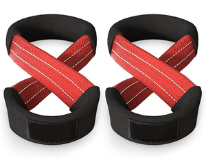 Figura 8 Correas de elevación para Deadlift Powerlifting Strongman & Cross Training Strong Weightlifting Muñequeras para hombres y mujeres - Product Image 1