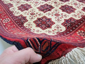 พรมปูพื้นขนสัตว์เทอร์เก้น (6 'x 9') ทำด้วยมือสำหรับห้องนั่งเล่น-พรมโอเรียนเต็ลสำหรับห้องนอน-พรม6x9 '-90 Kpsi - Product Image 4