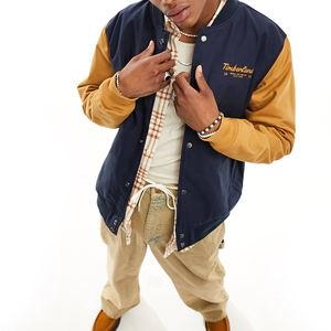 Veste d'Université de Baseball en Tissu Léger de Grande Taille Unisexe Col Montant Broderie Décoration Logo Personnalisé Saison d'Hiver Vente en Gros - Product Image 1