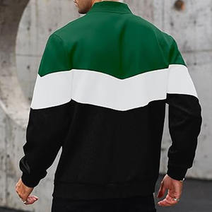 Logo Vestes Collège Style Plus La Taille Hommes Varsity Bomber Broderie Uniforme Outwear Veste OEM téléchargé par Robe Sports - Product Image 4