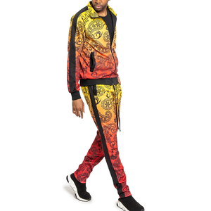 Vente en gros de survêtements pour hommes en sublimation, grande taille, 100% coton, couleur personnalisée, impression de logo, marque privée, OEM - Product Image 4
