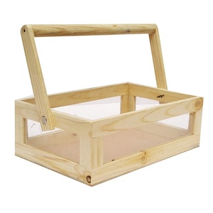 Plateau de service décoratif fait à la main équipement de service de restauration plateau en bois pour thé café petit déjeuner plateau de service - Product Image 2